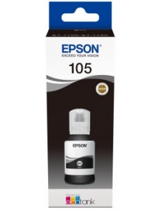 Epson 105 Negro Botella de Tinta Pigmentada Original -...