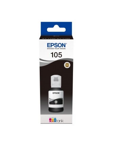 Epson 105 Negro Botella de Tinta Pigmentada Original - C13T00Q140