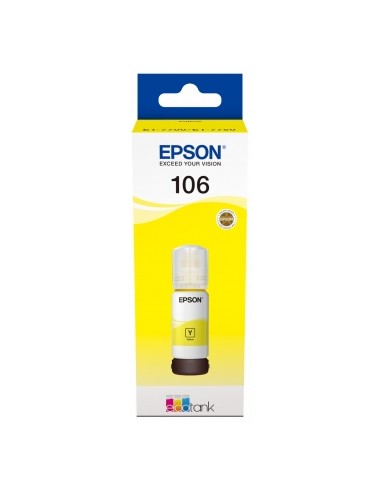 Epson 106 Amarillo Botella de Tinta Original - C13T00R440