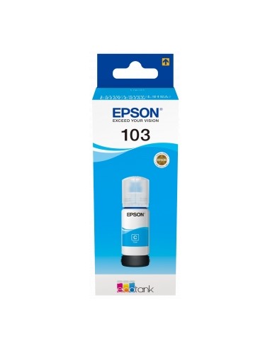 Epson 103 Cyan Botella de Tinta Original - C13T00S24A10