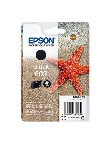 Epson 603 Negro Cartucho de Tinta Original - C13T03U14010