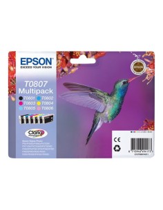 Epson T0807 Pack de 6 Cartuchos de Tinta Originales -...