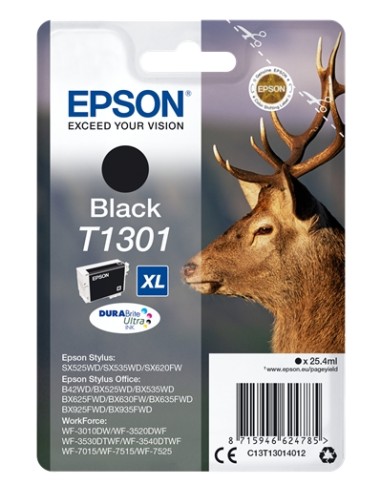 Epson T1301 Negro Cartucho de Tinta Original - C13T13014012