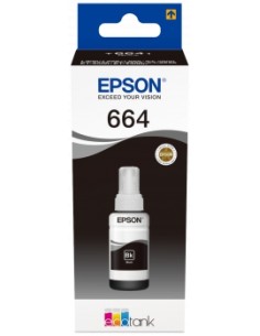 Epson T6641 Negro Botella de Tinta Original - C13T664140