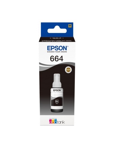 Epson T6641 Negro Botella de Tinta Original - C13T664140