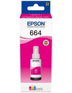 Epson T6643 Magenta Botella de Tinta Original - C13T664340