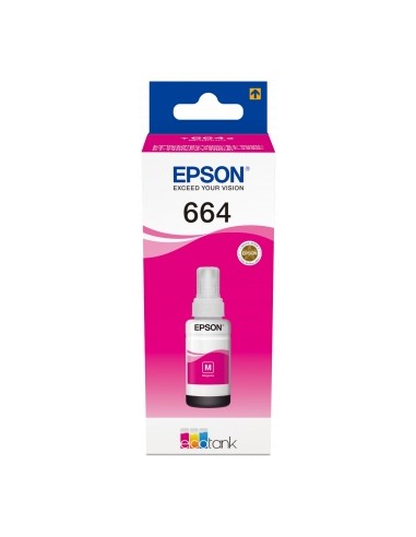 Epson T6643 Magenta Botella de Tinta Original - C13T664340