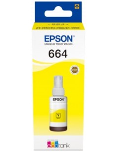 Epson T6644 Amarillo Botella de Tinta Original - C13T664440