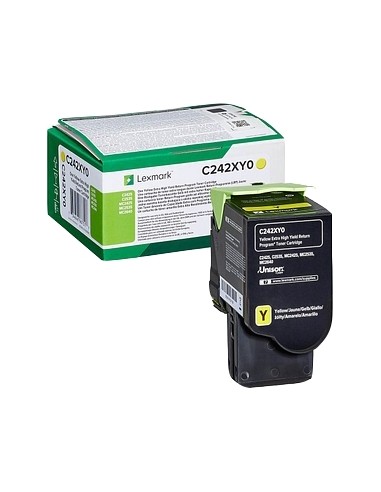 Lexmark C2425/C2535/MC2425/MC2535/MC2640 Amarillo Cartucho de Toner Original - C242XY0