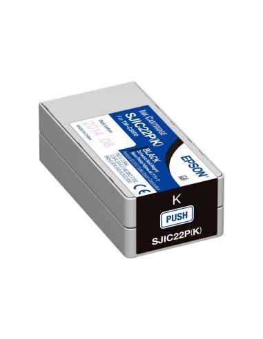 Epson SJIC22P Negro Cartucho de Tinta Original - C33S020601/SJIC22P(K)