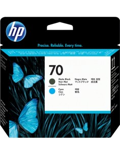 HP 70 Negro Mate/Cyan Cabezal de Impresion Original - C9404A