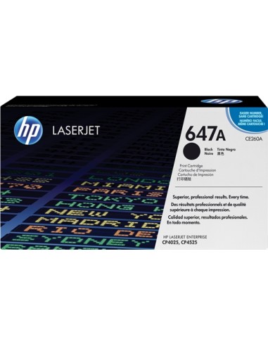 HP CE260A Negro Cartucho de Toner Original - 647A