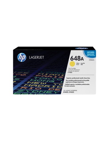 HP CE262A Amarillo Cartucho de Toner Original - 648A