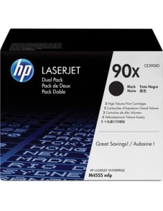 HP CE390X Negro Pack de 2 Cartuchos de Toner Originales -...