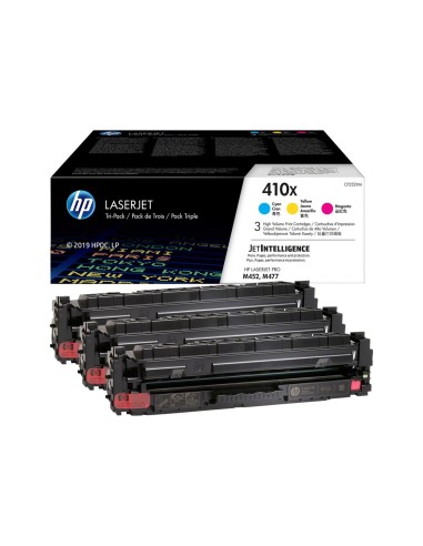 HP CF411X/CF412X/CF413X Pack de 3 Cartuchos de Toner Originales - 410X