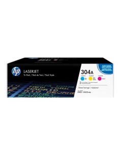 HP CC531A/CC532A/CC533A Pack de 3 Cartuchos de Toner...