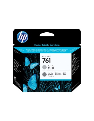 HP 761 Cabezal de Impresion Original - Gris y Gris Oscuro - CH647A