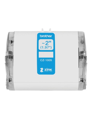 Brother CZ1005 Rollo de Etiquetas Originales de TamaÃ±o Personalizado - Ancho 50mm x 5 metros - Zero Ink