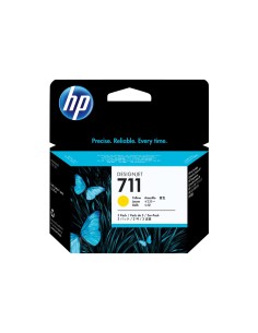 HP 711 Amarillo Pack de 3 Cartuchos de Tinta Originales -...