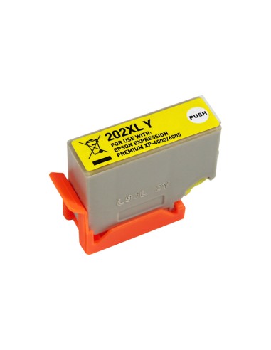 Epson 202XL Amarillo Cartucho de Tinta Generico - Reemplaza C13T02H44010/C13T02F44010