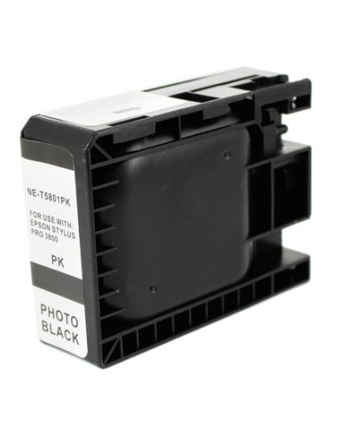 Epson T5801 Negro Photo Cartucho de Tinta Pigmentada Generico - Reemplaza C13T580100