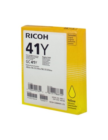 Ricoh GC41 Amarillo Cartucho de Gel Original - 405764