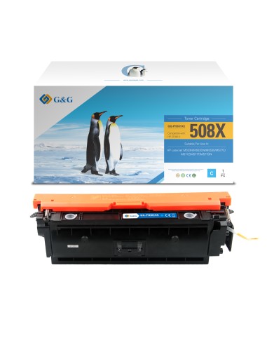 G&G HP CF361X Cyan Cartucho de Toner Generico - Reemplaza 508X