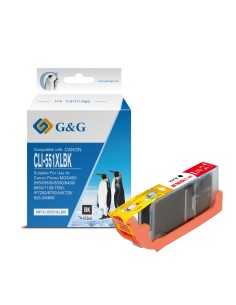 G&G Canon CLI551XL Negro Cartucho de Tinta Generico -...