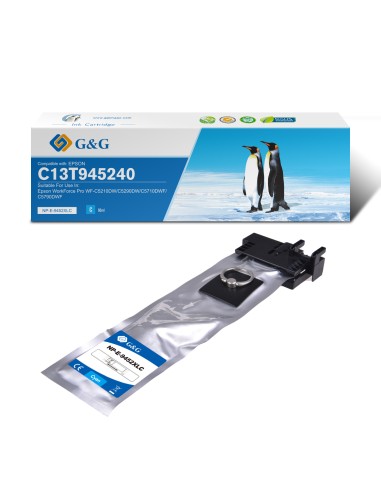 G&G Epson T9452 Cyan Cartucho de Tinta Pigmentada Generico - Reemplaza C13T945240