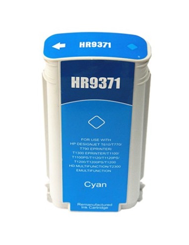 HP 72 Cyan Cartucho de Tinta Generico - Reemplaza C9371A