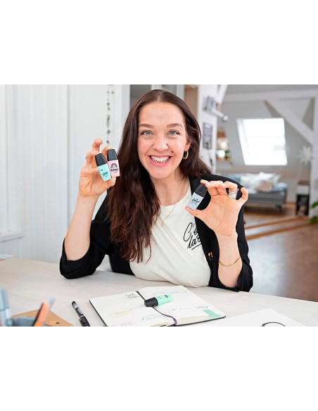 Rotulador stabilo boss mini pastel love estuche de 5 unidades colores surtidos