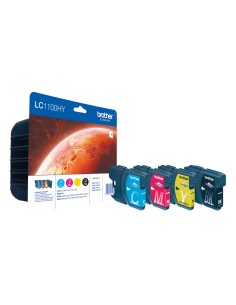 Brother LC1100XL Pack de 4 Cartuchos de Tinta Originales...