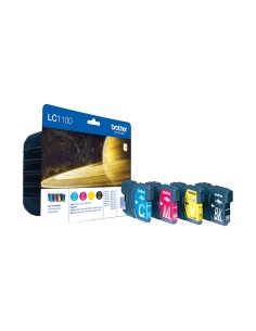 Brother LC1100 Pack de 4 Cartuchos de Tinta Originales -...
