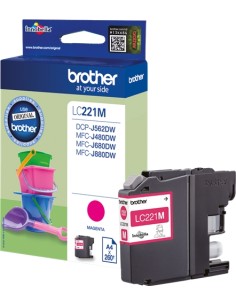Brother LC221 Magenta Cartucho de Tinta Original - LC221MBP