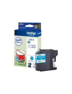 Brother LC22U Cyan Cartucho de Tinta Original - LC22UCBP