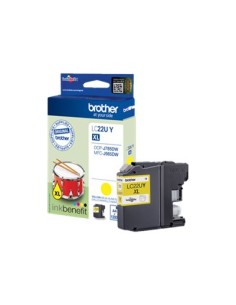 Brother LC22U Amarillo Cartucho de Tinta Original - LC22UYBP