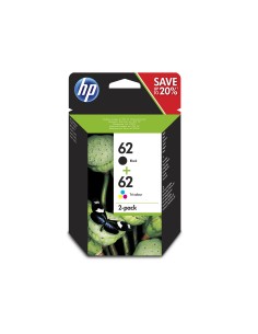 HP 62 Negro + Color Pack de 2 Cartuchos de Tinta...