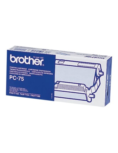 Brother PC75 Cartucho y Rollo de Transferencia Termica Original - 1 Rollo