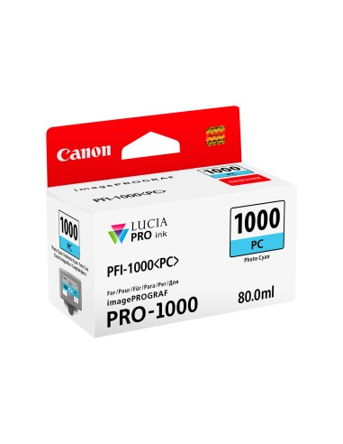 Canon PFI1000 Cyan Photo Cartucho de Tinta...