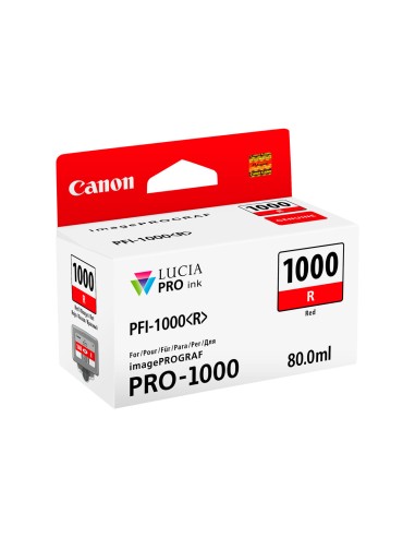 Canon PFI1000 Rojo Cartucho de Tinta Original - PFI1000R/0554C001