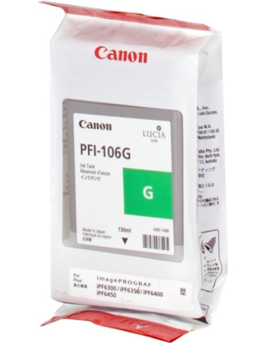 Canon PFI106 Verde Cartucho de Tinta Original - PFI106G/6628B001