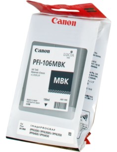 Canon PFI106 Negro Mate Cartucho de Tinta Original -...