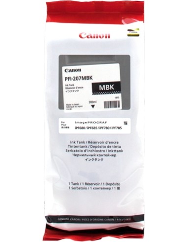 Canon PFI207 Negro Mate Cartucho de Tinta...