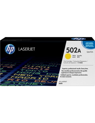 HP Q6472A Amarillo Cartucho de Toner Original - 502A