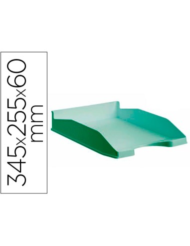 Bandeja sobremesa archivo 2000 ecogreen plastico 100 reciclado apilable formatos din a4 y folio color verde