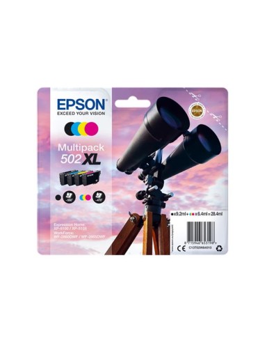 Epson 502XL Pack de 4 Cartuchos de Tinta Originales - C13T02W64010