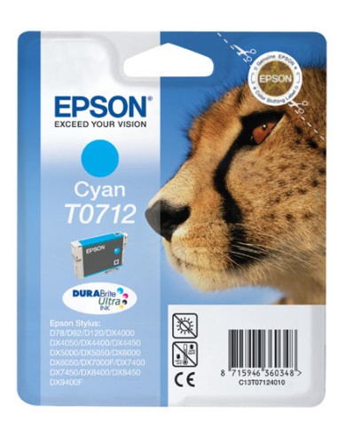 Epson T0712 Cyan Cartucho de Tinta Original - C13T07124012