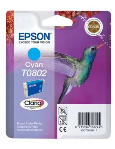 Epson T0802 Cyan Cartucho de Tinta Original - C13T08024011