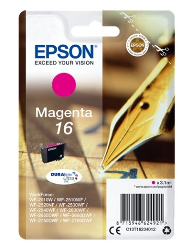 Epson T1623 Magenta Cartucho de Tinta Original - C13T16234012