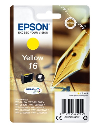 Epson T1624 Amarillo Cartucho de Tinta Original - C13T16244012